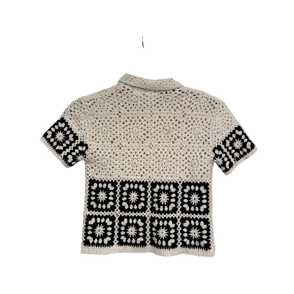 ZARA Girls Crochet Button Down Shirt Size 2/3 Years - Picture 6 of 6